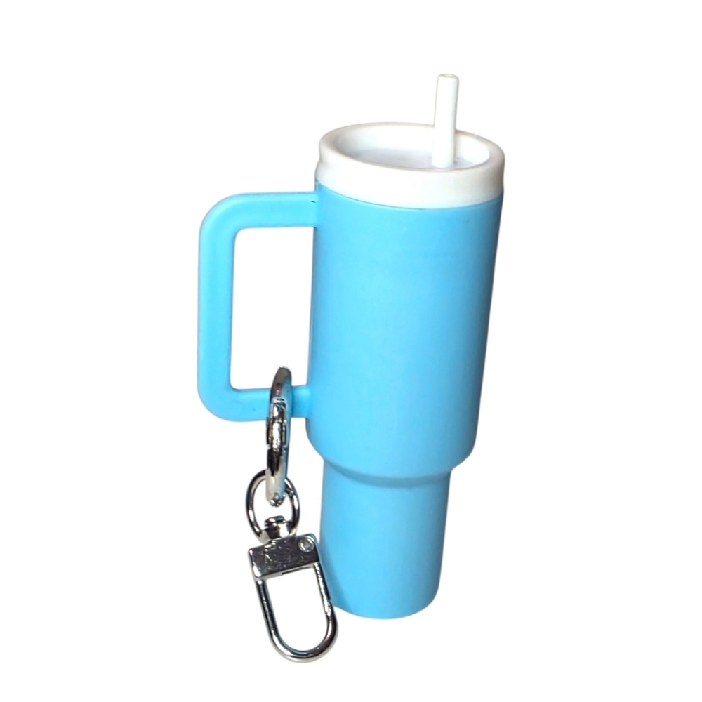 Mini Tumbler Cup Cute Stanley Style Bag Charm Turquoise